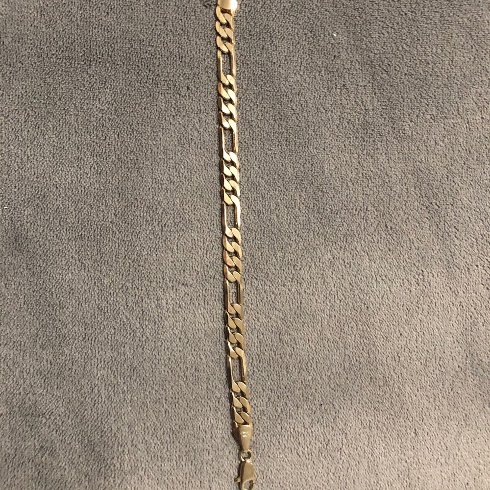 14k gold plated Italy silver bracelet